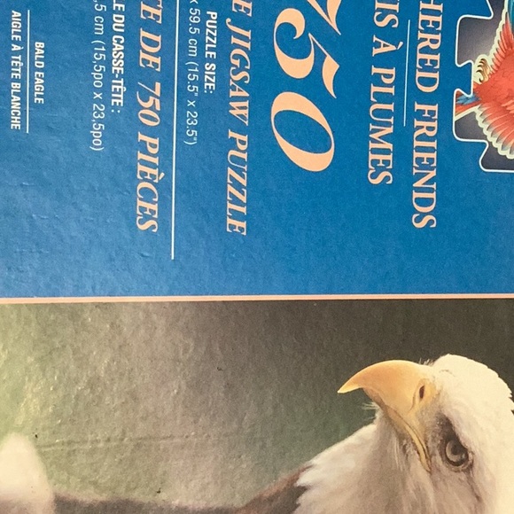 Puzzle bald eagle 750 pieces excellent condition 39 cm by 59.5 cm - Picture 2 of 6